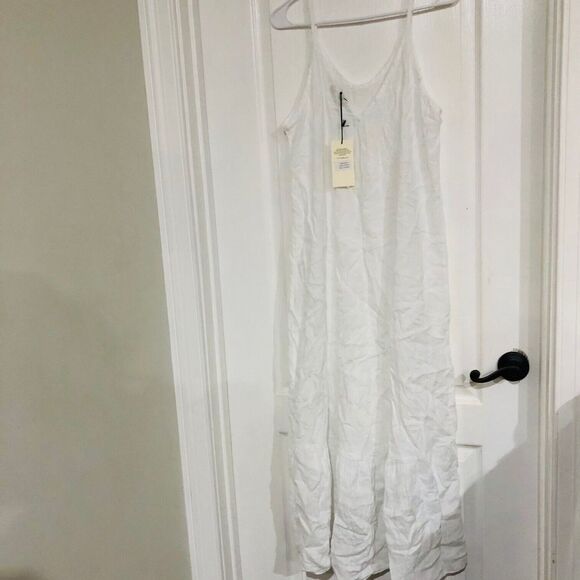 Terzo Millennio Women's Dress V-Neck Sleeveless White‎ Size Medium NWT - Picture 6 of 9